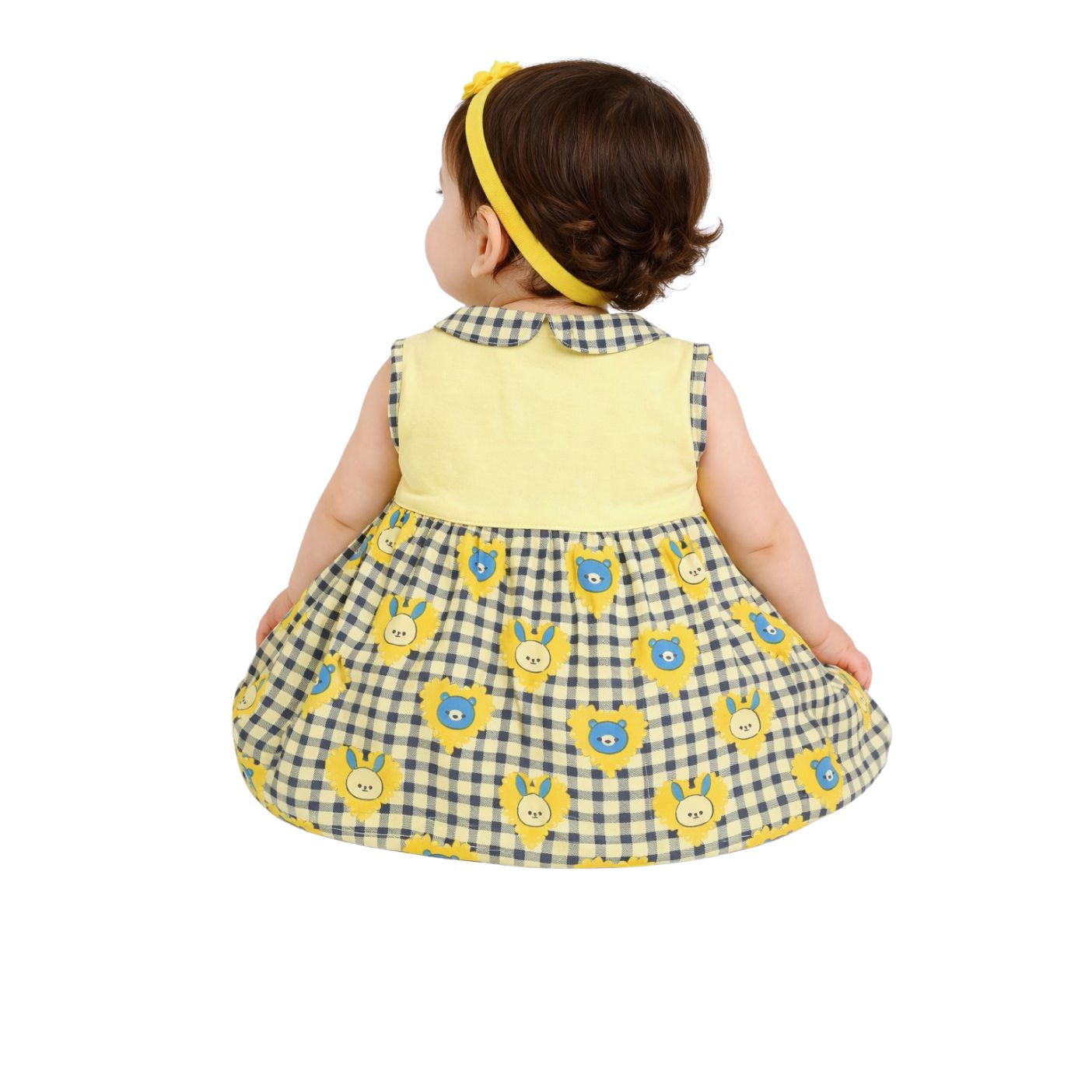 Tuti Front-Open SleeveLess Baby Frock