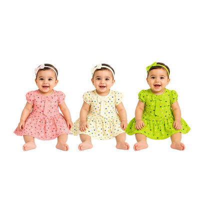 Tuti Printed Half Sleeve Baby Frock