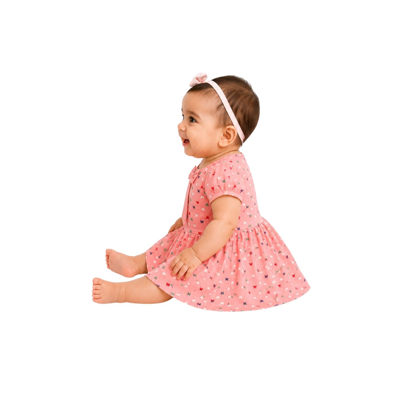 Tuti Printed Half Sleeve Baby Frock