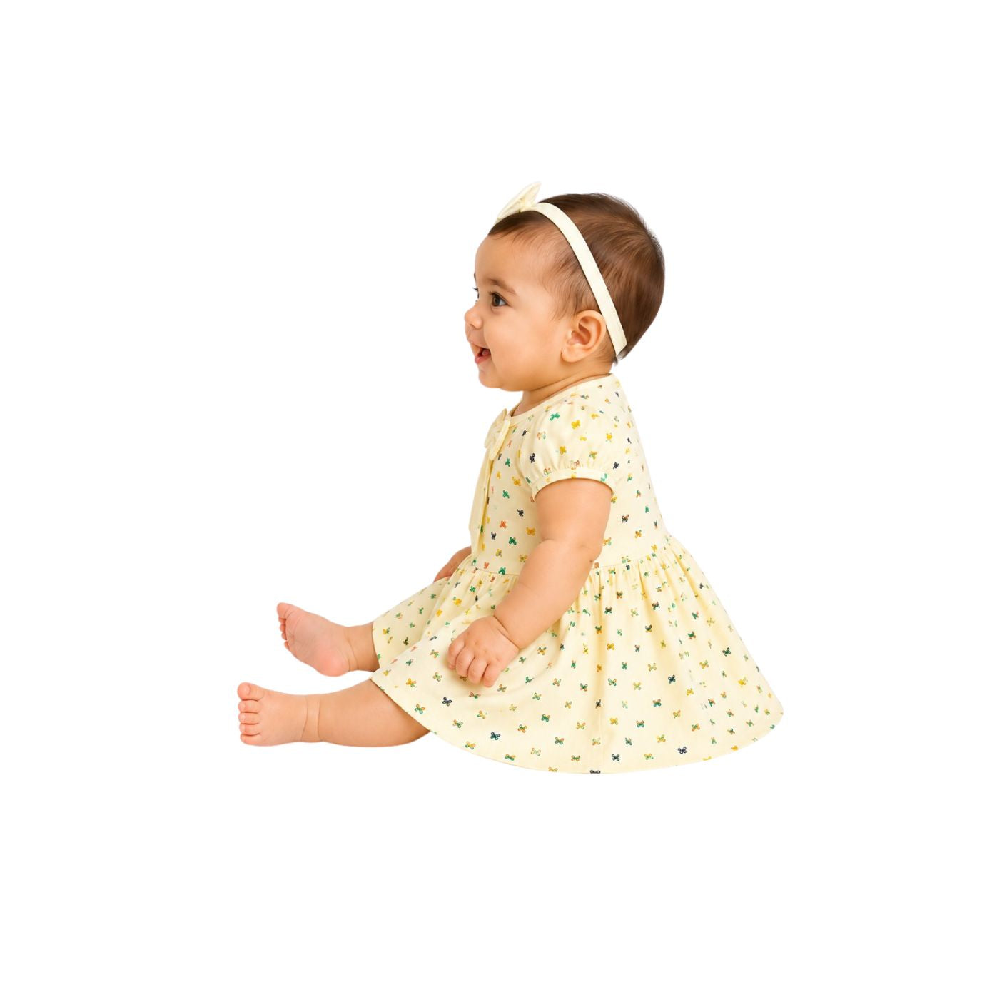 Tuti Printed Half Sleeve Baby Frock
