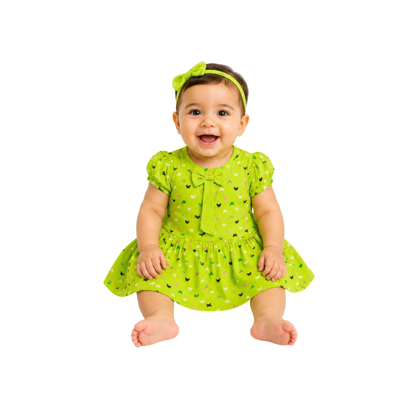 Tuti Printed Half Sleeve Baby Frock