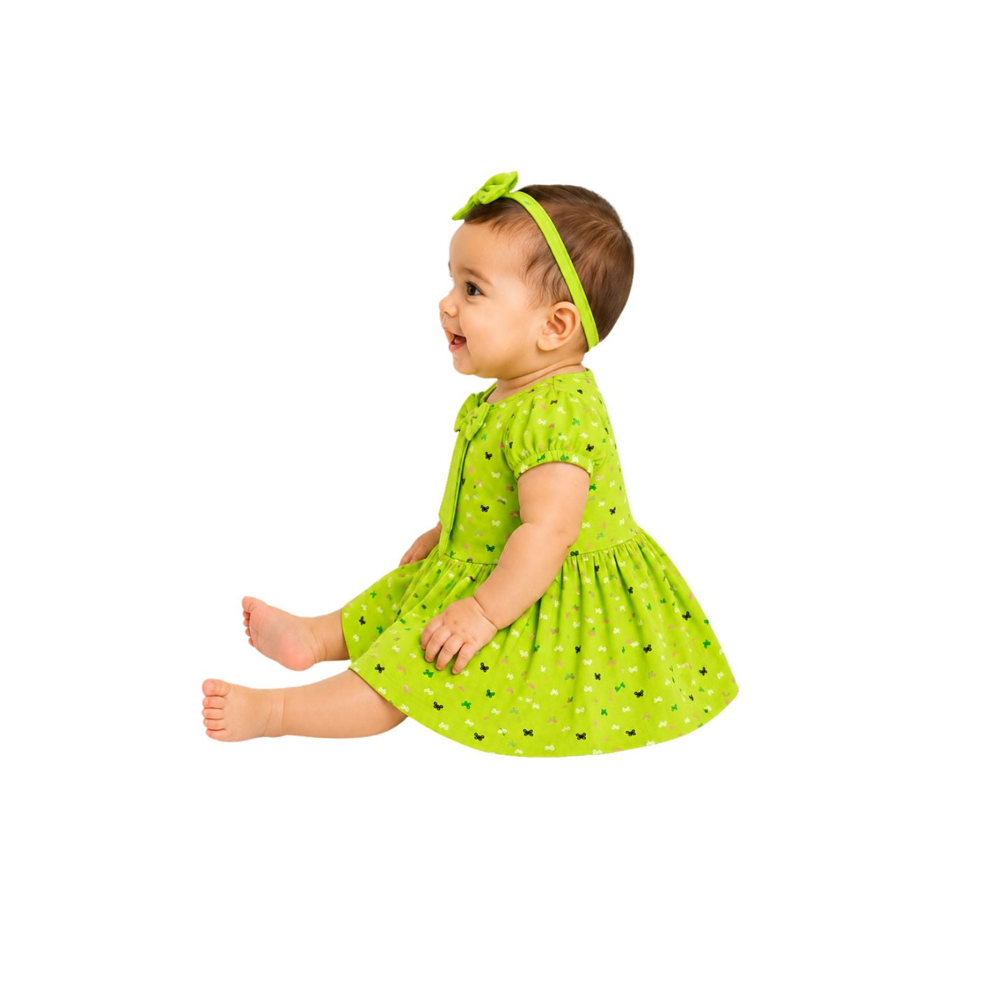 Tuti Printed Half Sleeve Baby Frock
