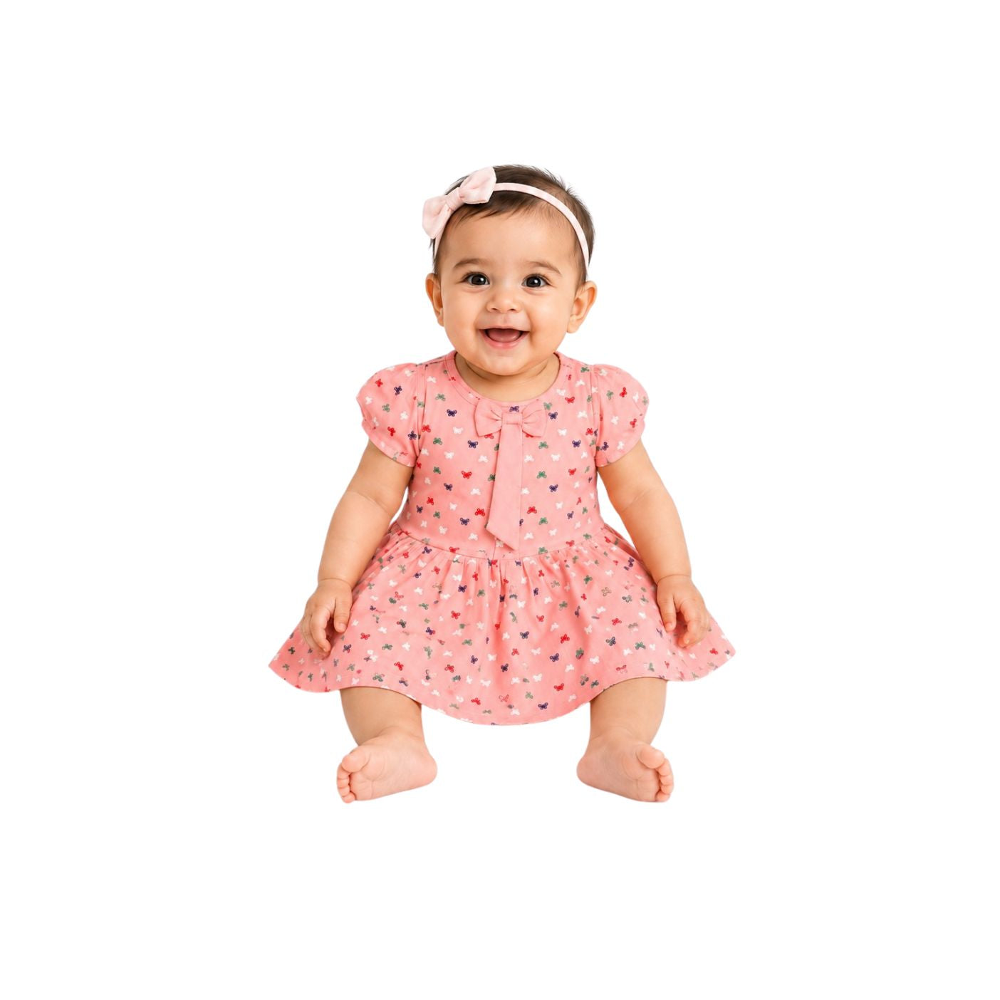 Tuti Printed Half Sleeve Baby Frock