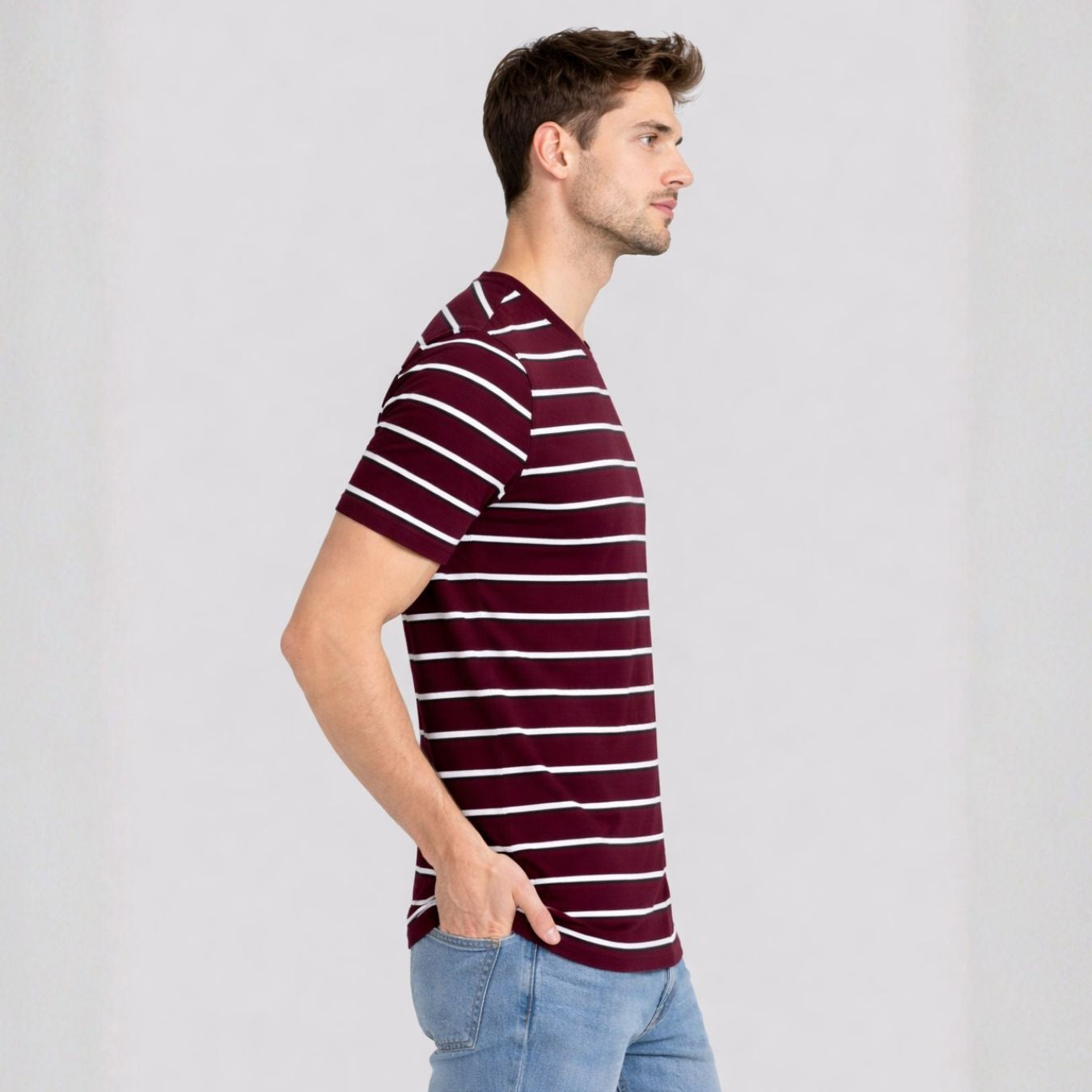 The Border Stripes Round Neck T-shirt
