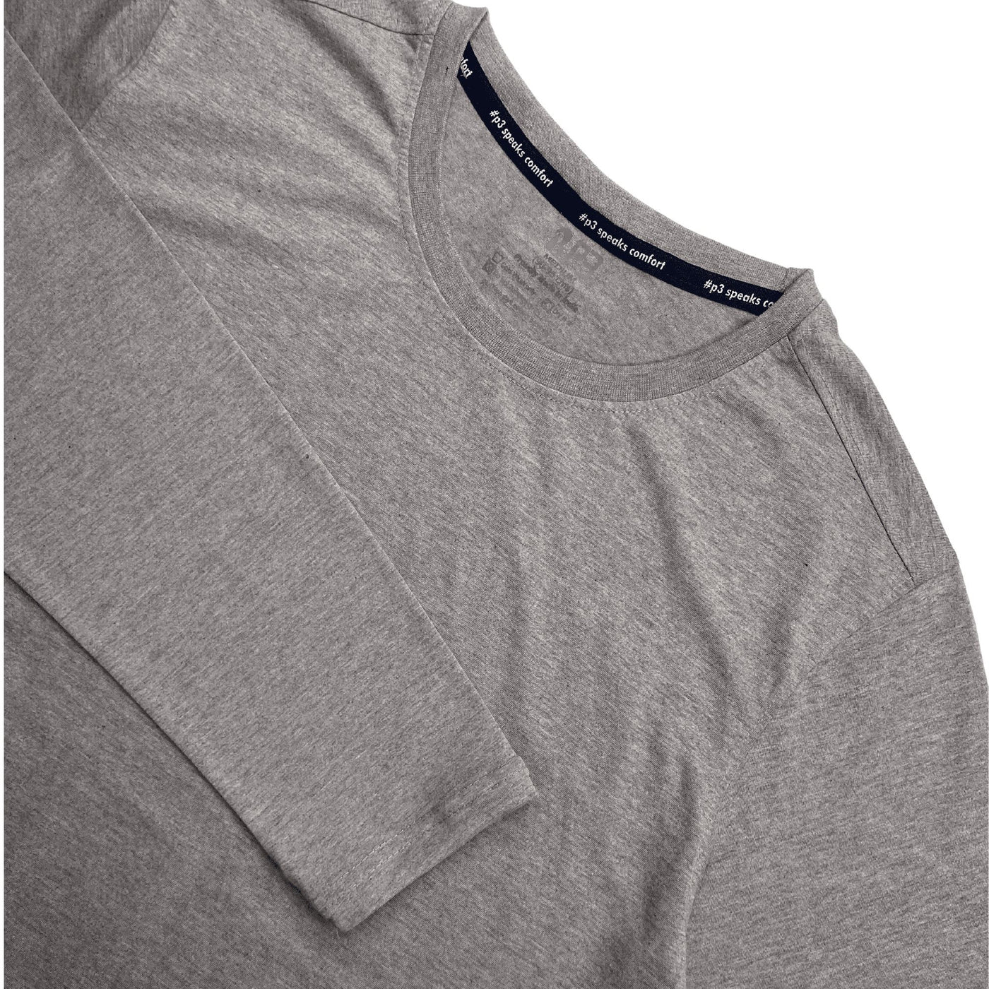 Essential Full Sleeve T-Shirt Crew Neck P3 Greystone Small (80 cm- 85 cm) 
