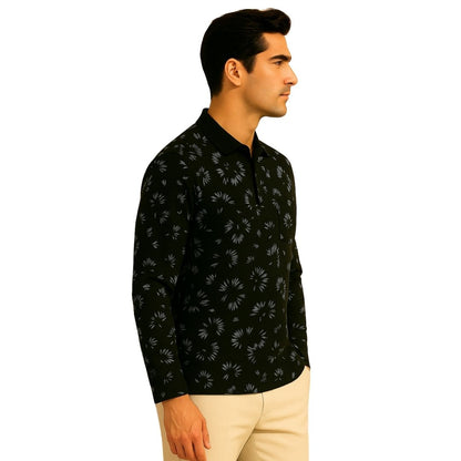 The Meridian Long Sleeve Designer Polo