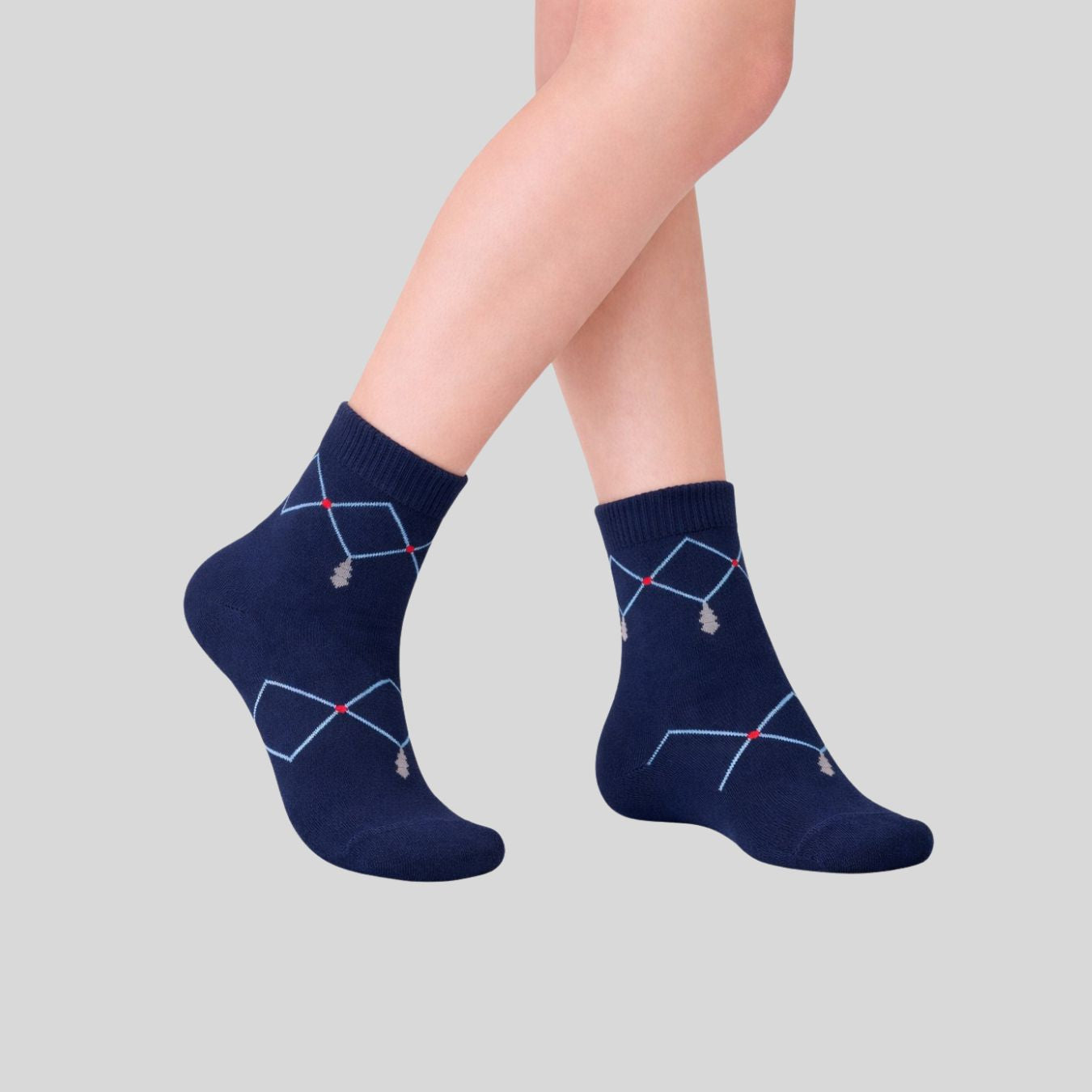 Executive Argyle Ankle Socks (Pack of 5)