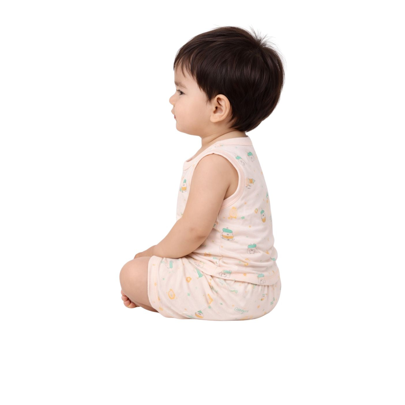 Tuti Front-Open Sleeveless Baby Suit