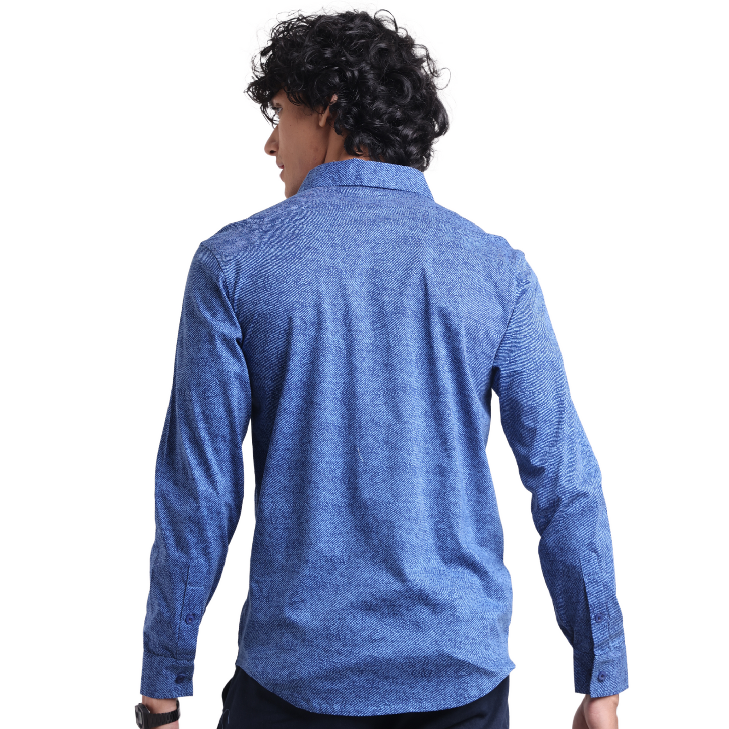 Contra Mercerised Front Open Long Sleeved Knit Shirt