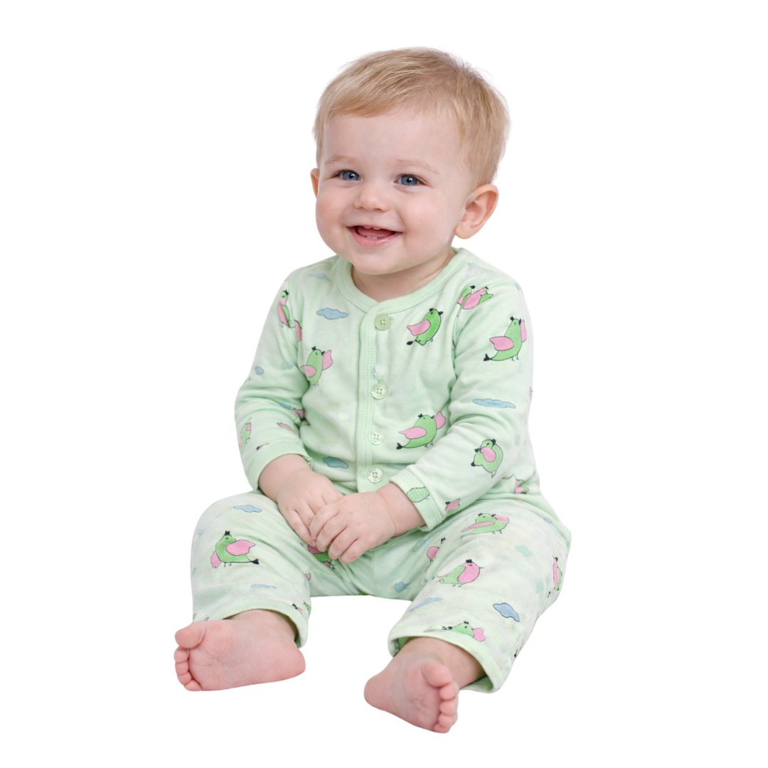 Tuti Front Open Baby Suit – 100% Cotton Interlock
