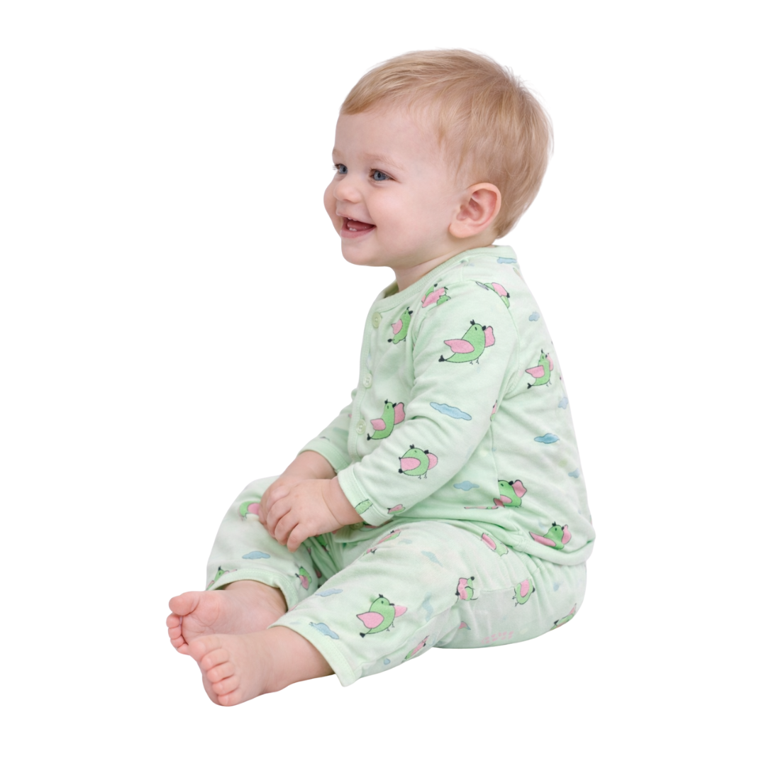 Tuti Front Open Baby Suit – 100% Cotton Interlock