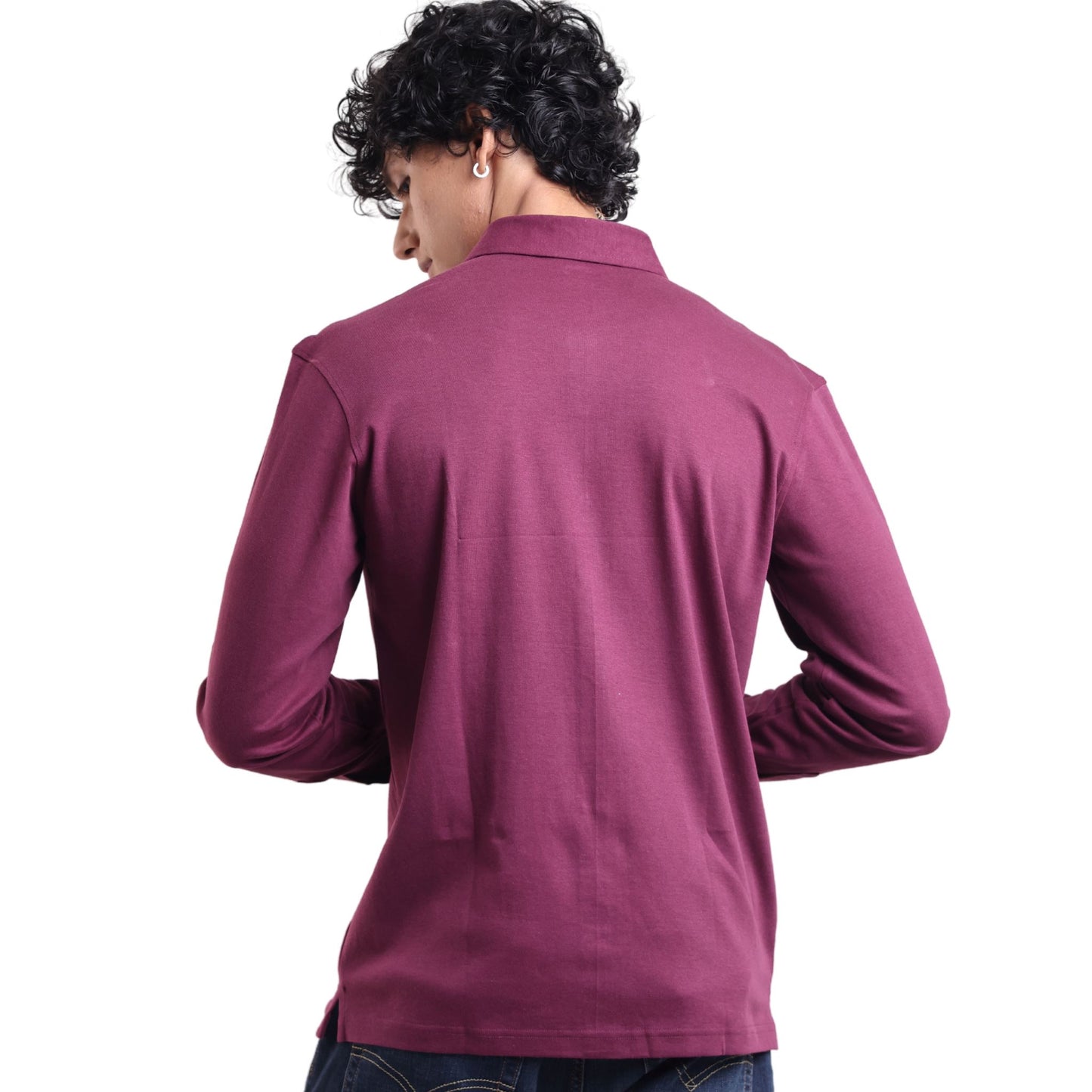 The Wood Pulp Front Open Knit Shirt in Burgundy Maroon Colour – cotton Tencel breathable fabric,Men’s summer knit shirt,eco-friendly cotton blend,relaxed fit for warm weather