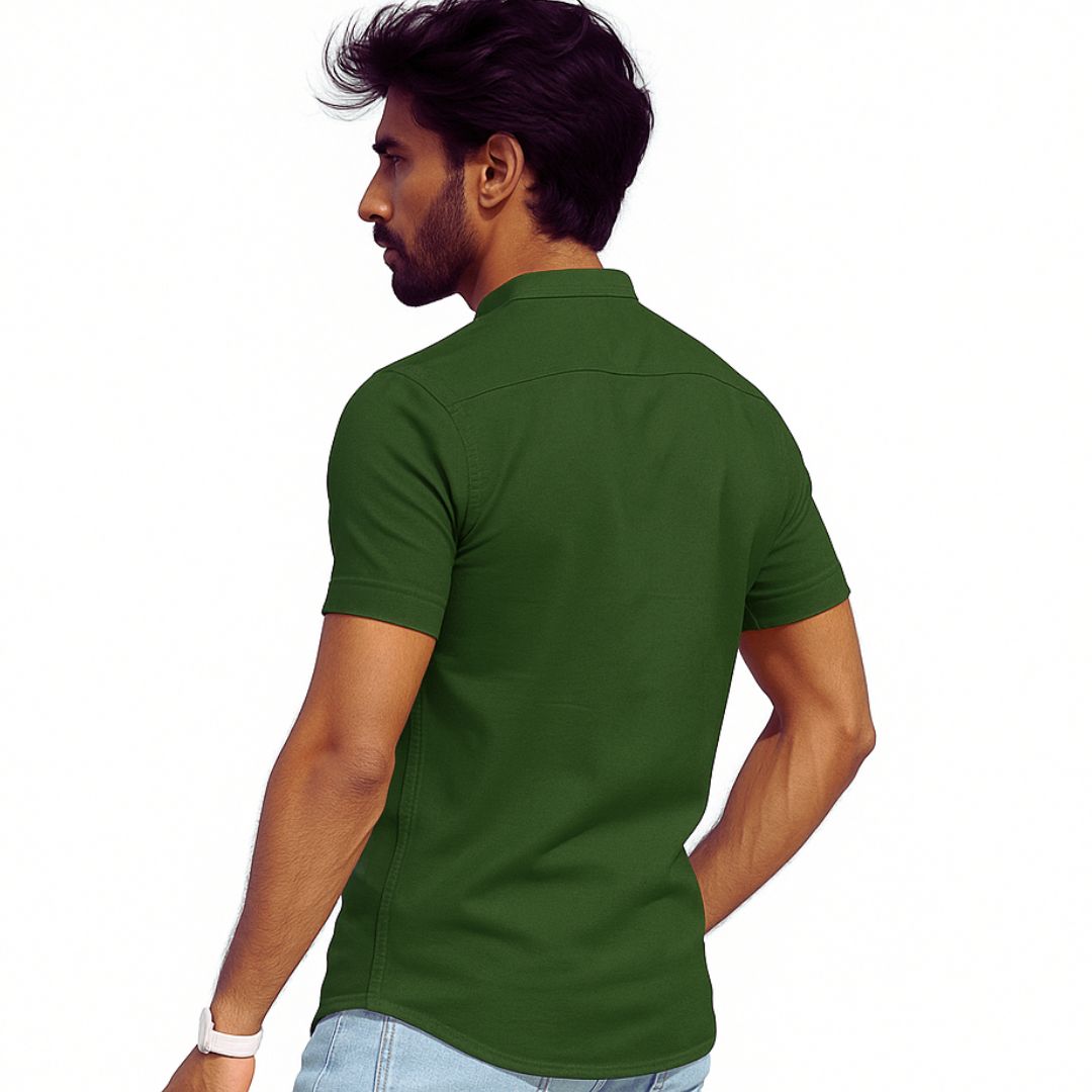 The Bordega Mandarin (Full Open Mandarin Half Sleeve Tee)