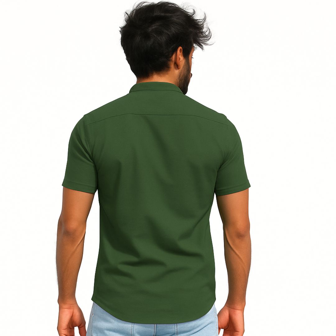 The Bordega Mandarin (Full Open Mandarin Half Sleeve Tee)