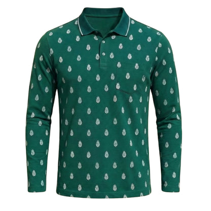 The Meridian Long Sleeve Designer Polo