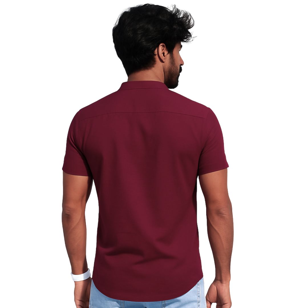 The Bordega Mandarin (Full Open Mandarin Half Sleeve Tee)
