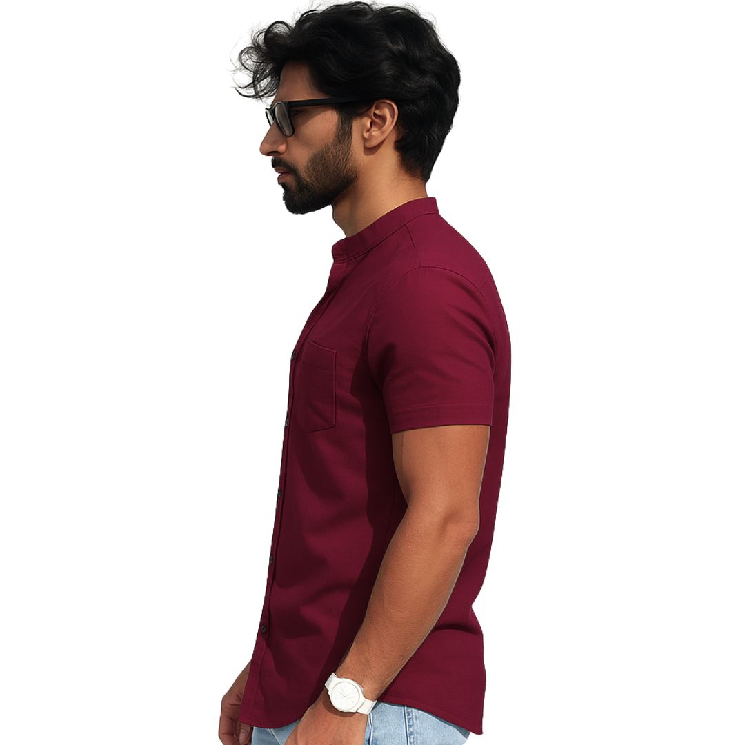 The Bordega Mandarin (Full Open Mandarin Half Sleeve Tee)