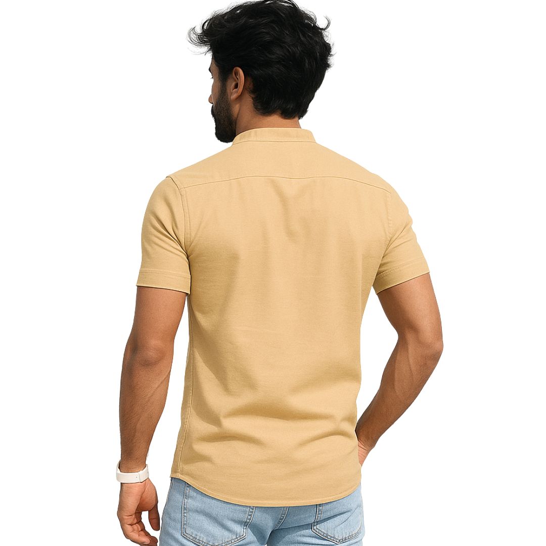 The Bordega Mandarin (Full Open Mandarin Half Sleeve Tee)