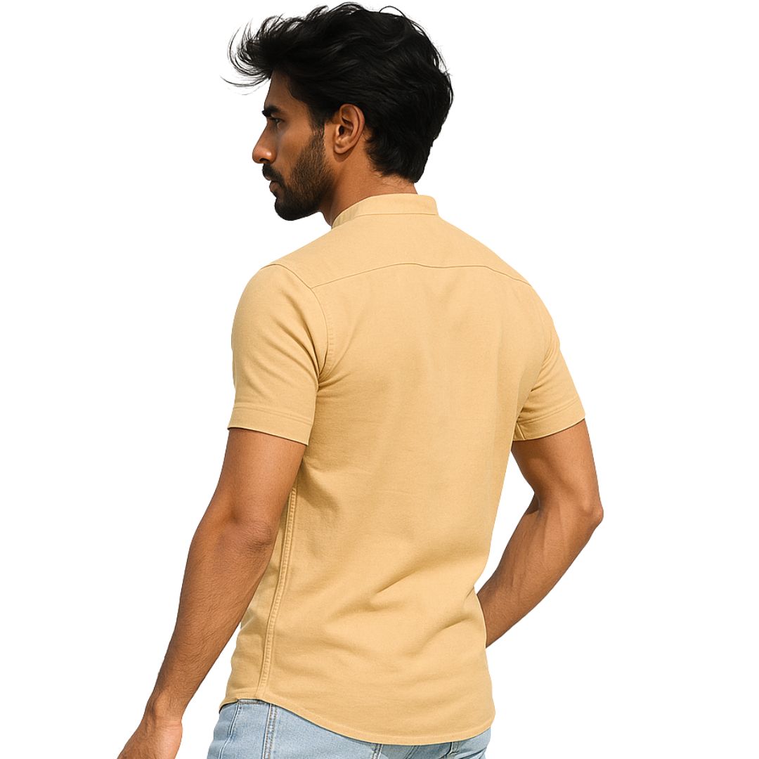 The Bordega Mandarin (Full Open Mandarin Half Sleeve Tee)
