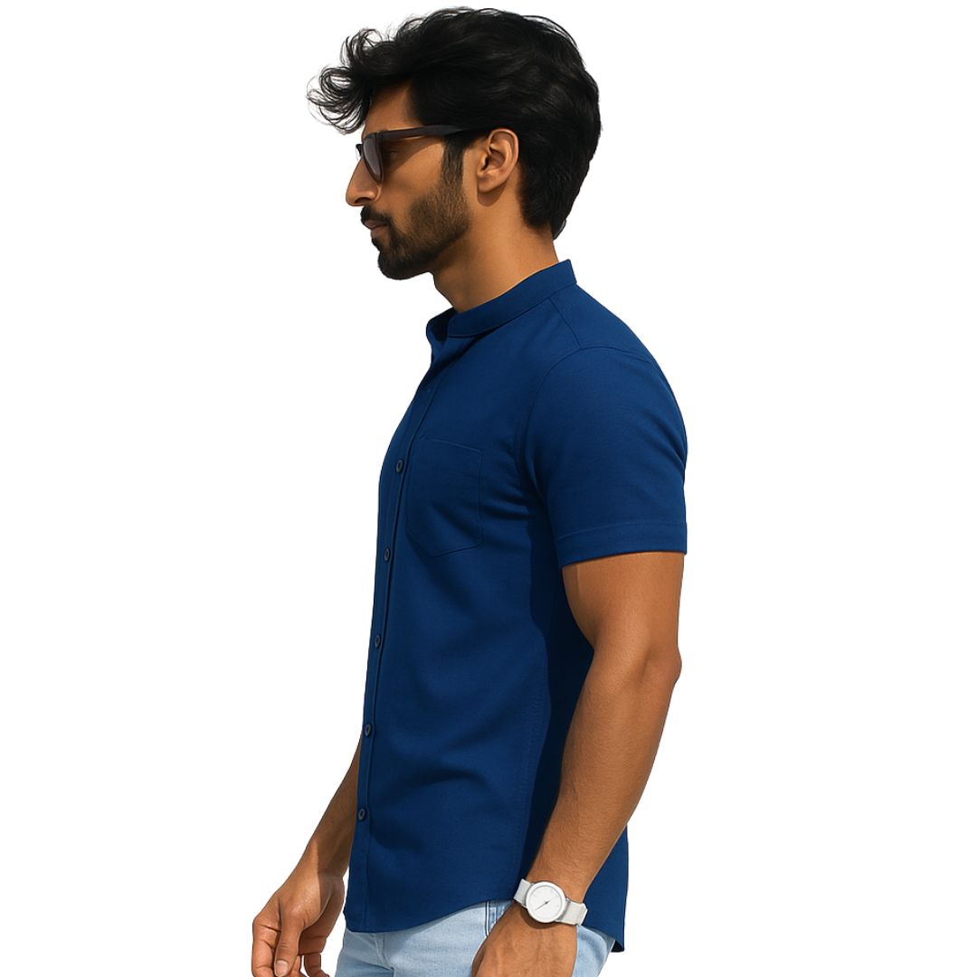 The Bordega Mandarin (Full Open Mandarin Half Sleeve Tee)