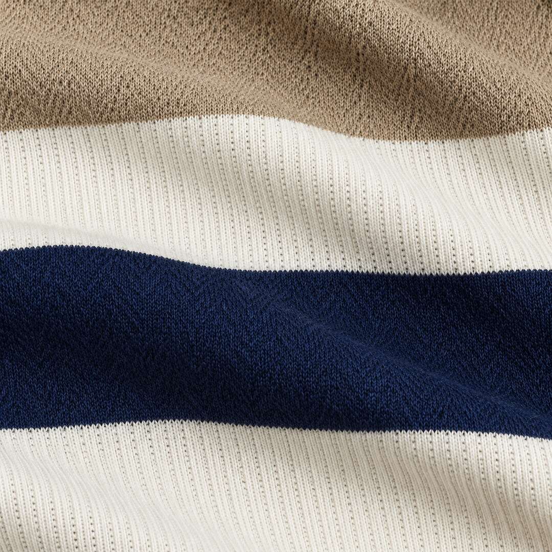 The Jacquard Bold Stripes Polo