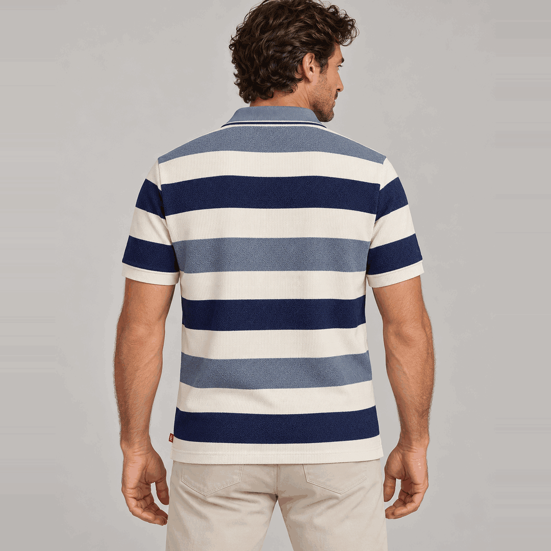 The Jacquard Bold Stripes Polo
