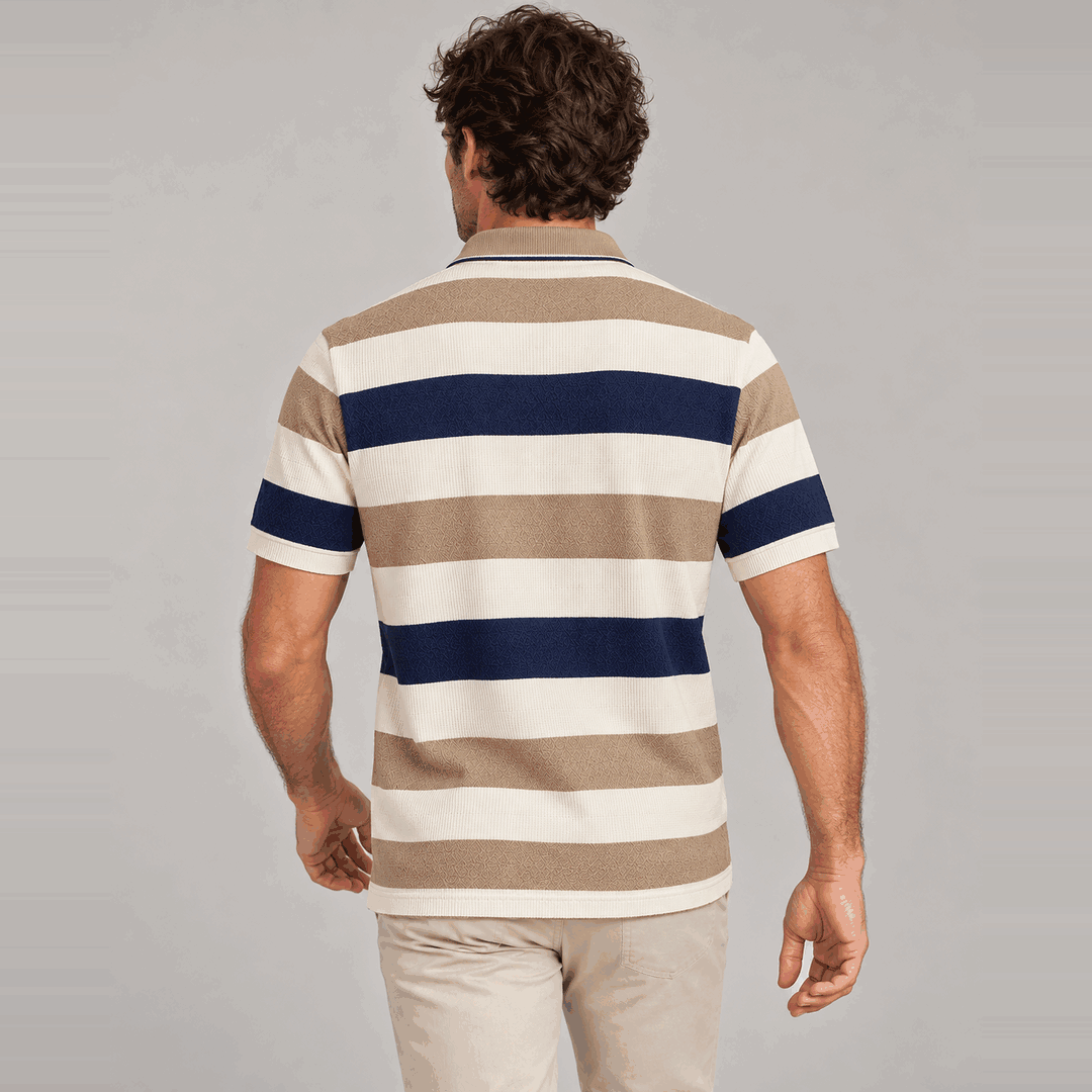 The Jacquard Bold Stripes Polo