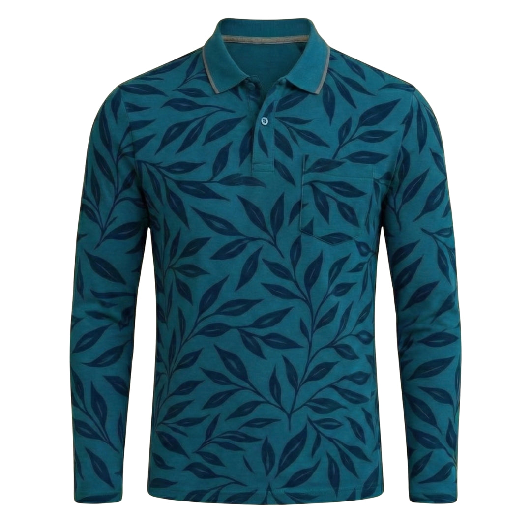 The Meridian Long Sleeve Designer Polo