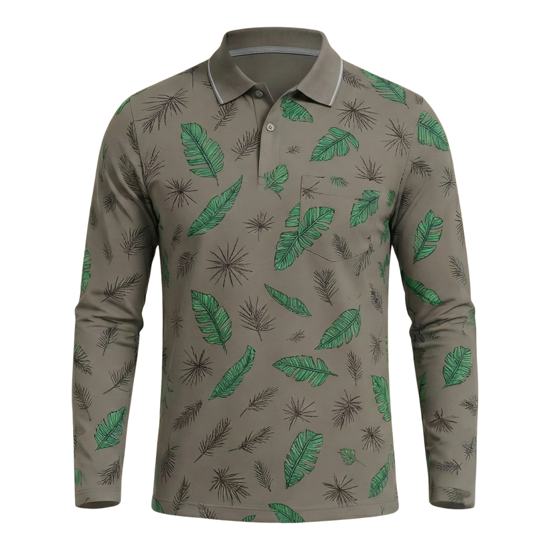 The Meridian Long Sleeve Designer Polo