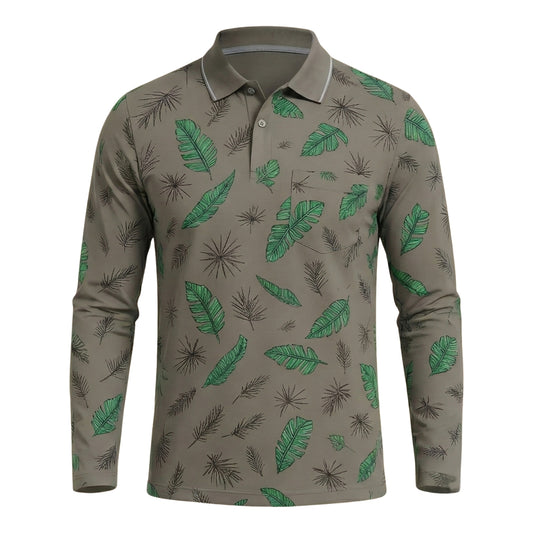 The Meridian Long Sleeve Designer Polo
