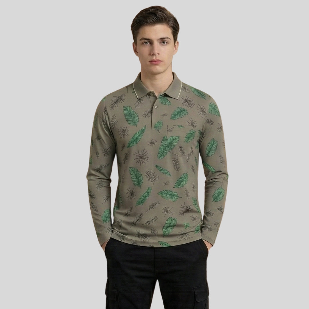 The Meridian Long Sleeve Designer Polo