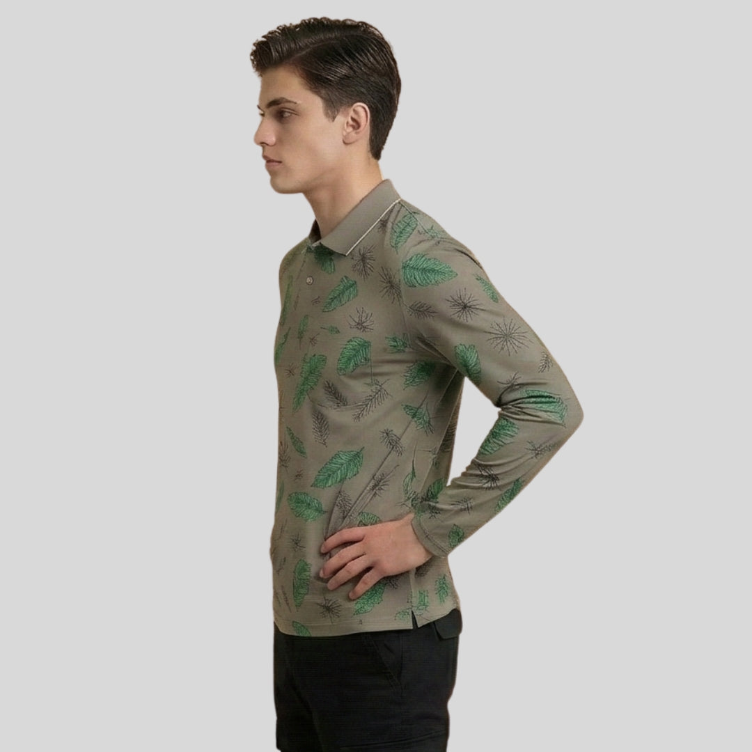 The Meridian Long Sleeve Designer Polo