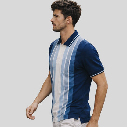 The Harbor Stripe Designer Polo