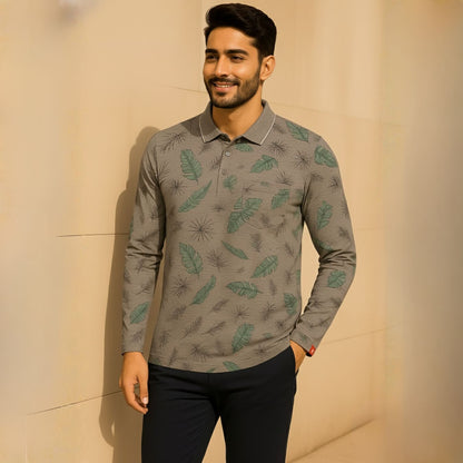 The Meridian Long Sleeve Designer Polo