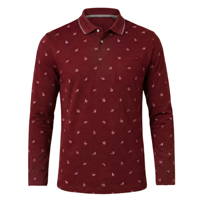 The Meridian Long Sleeve Designer Polo