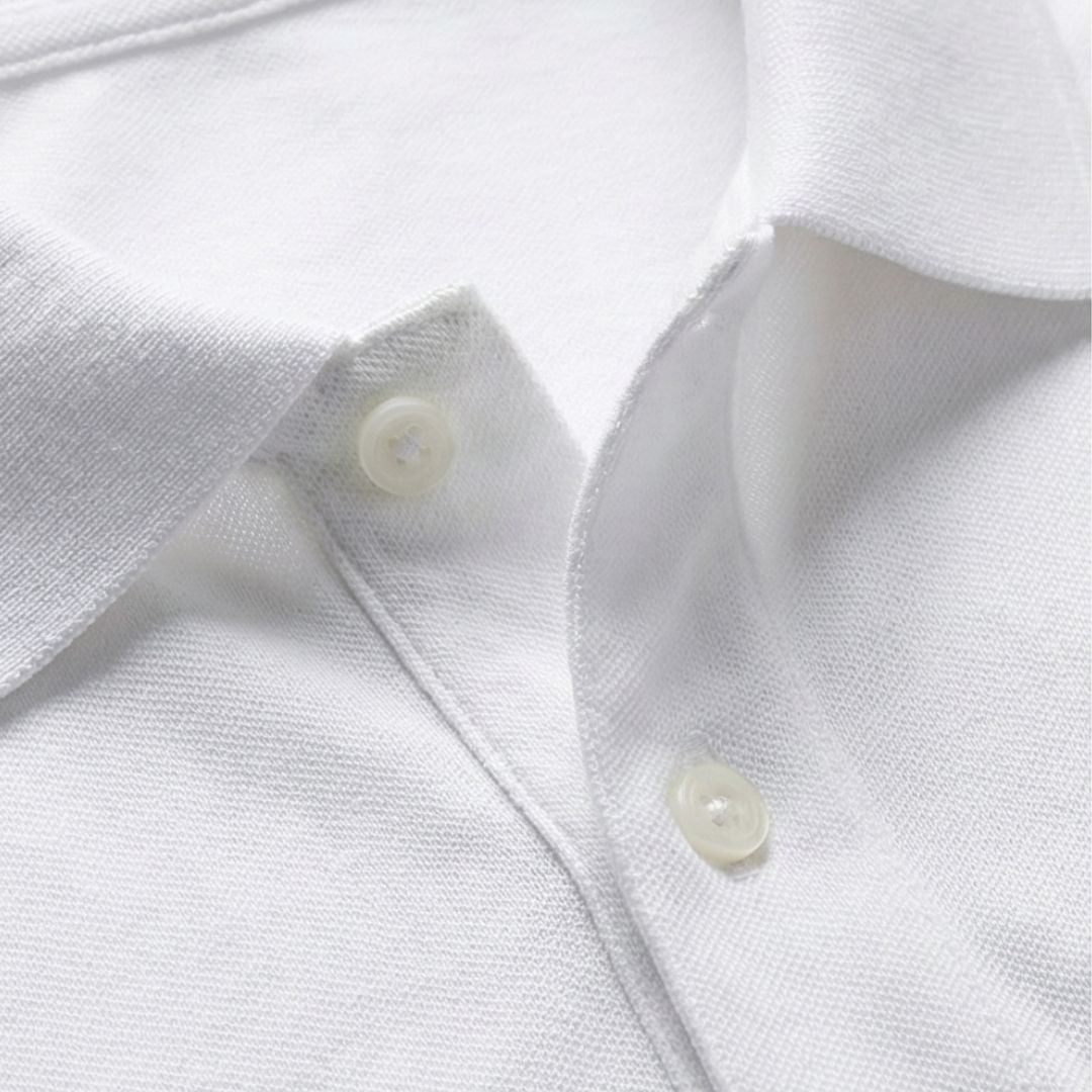 Feather Touch Cloud Cuffed Polo