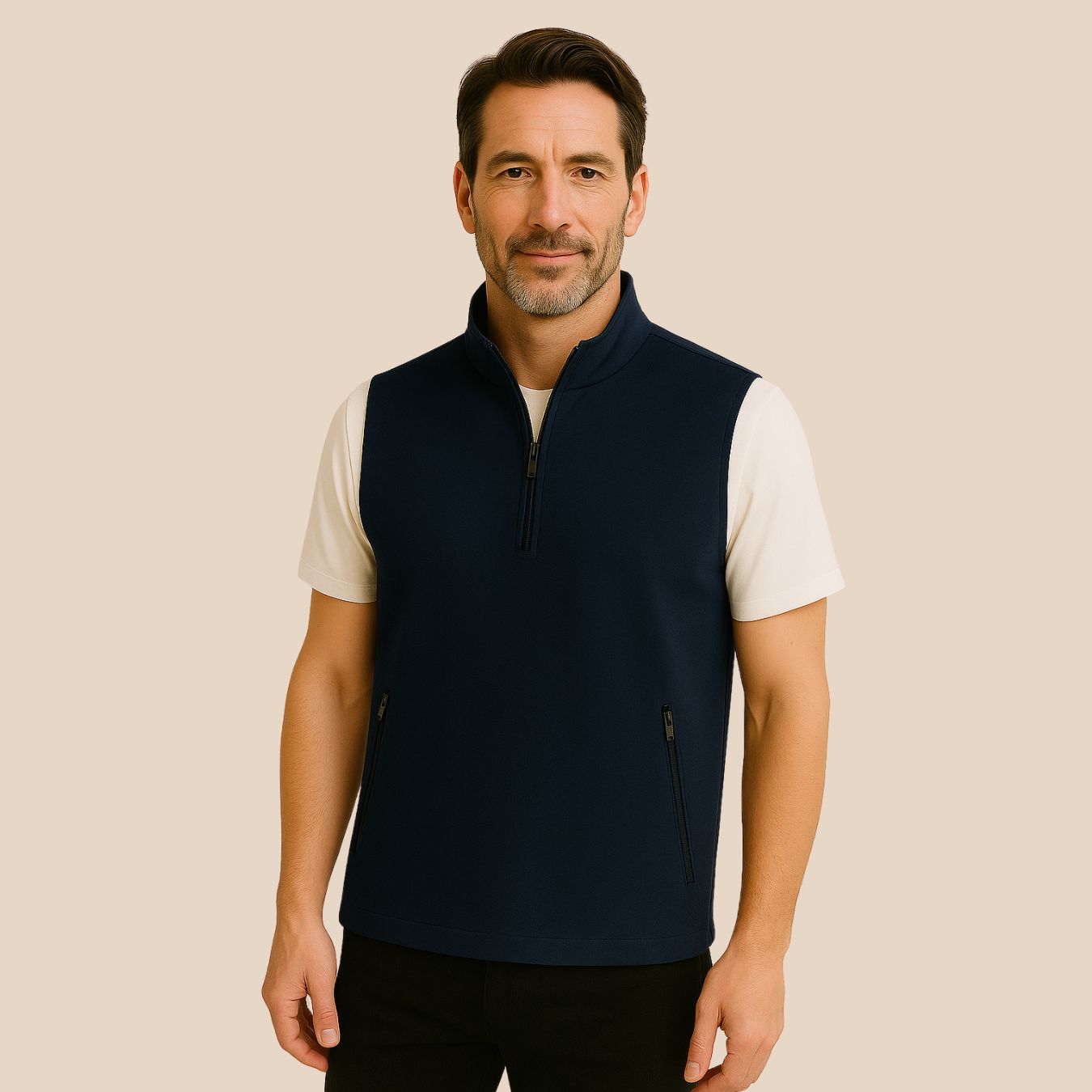 The Element Quarter-Zip Sleeveless Jacket