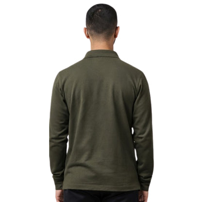 Pique Knit Cuffed Polo