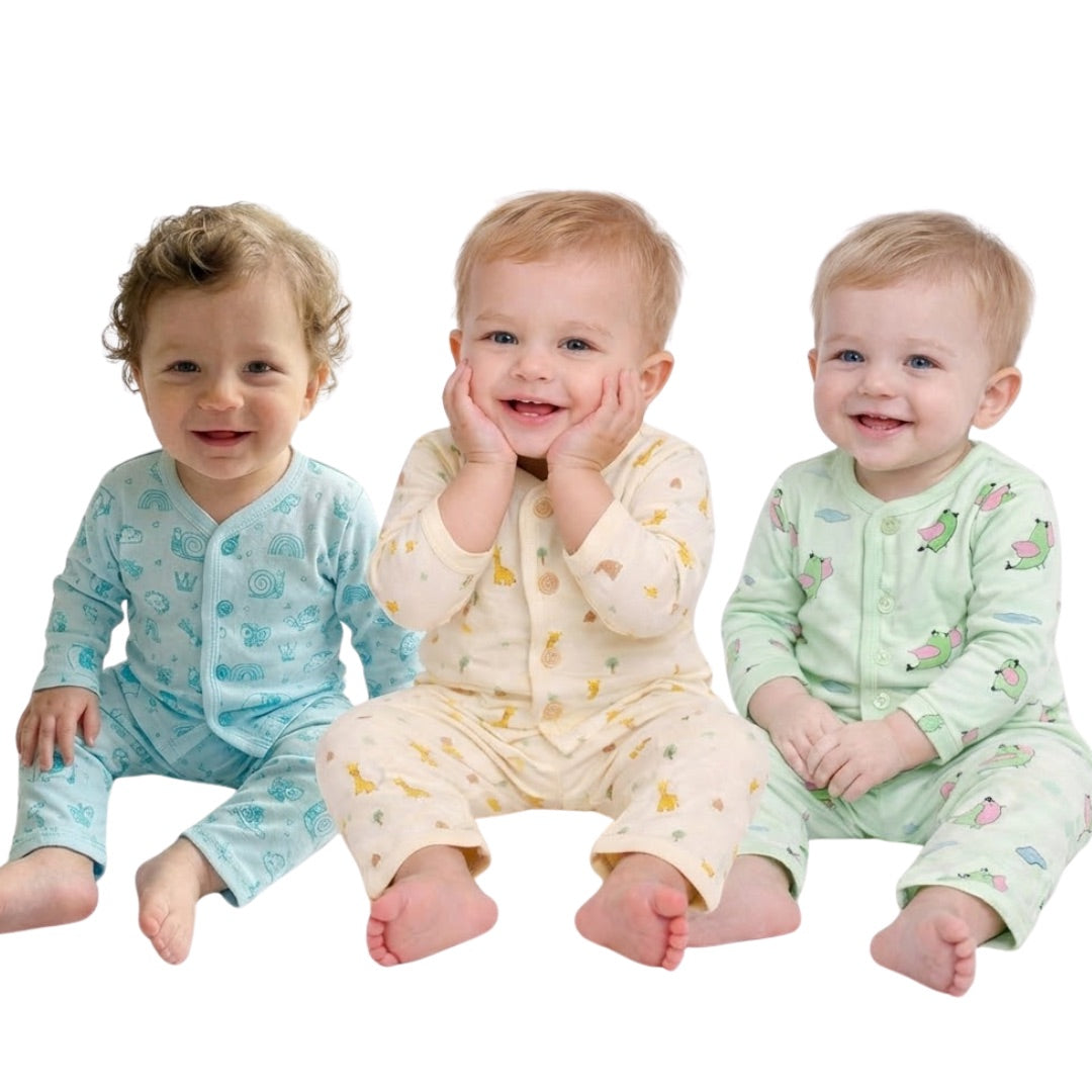Tuti Front Open Baby Suit – 100% Cotton Interlock Fabric