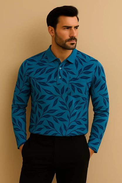 The Meridian Long Sleeve Designer Polo