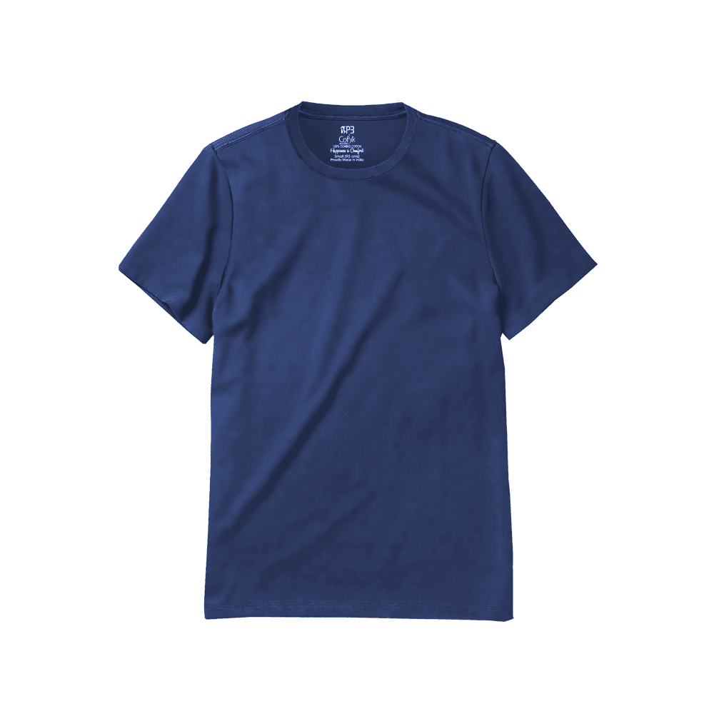 The Work Tee Short Sleeve Tee P3 Iris Blue Small (80-85cms) Crew Necks