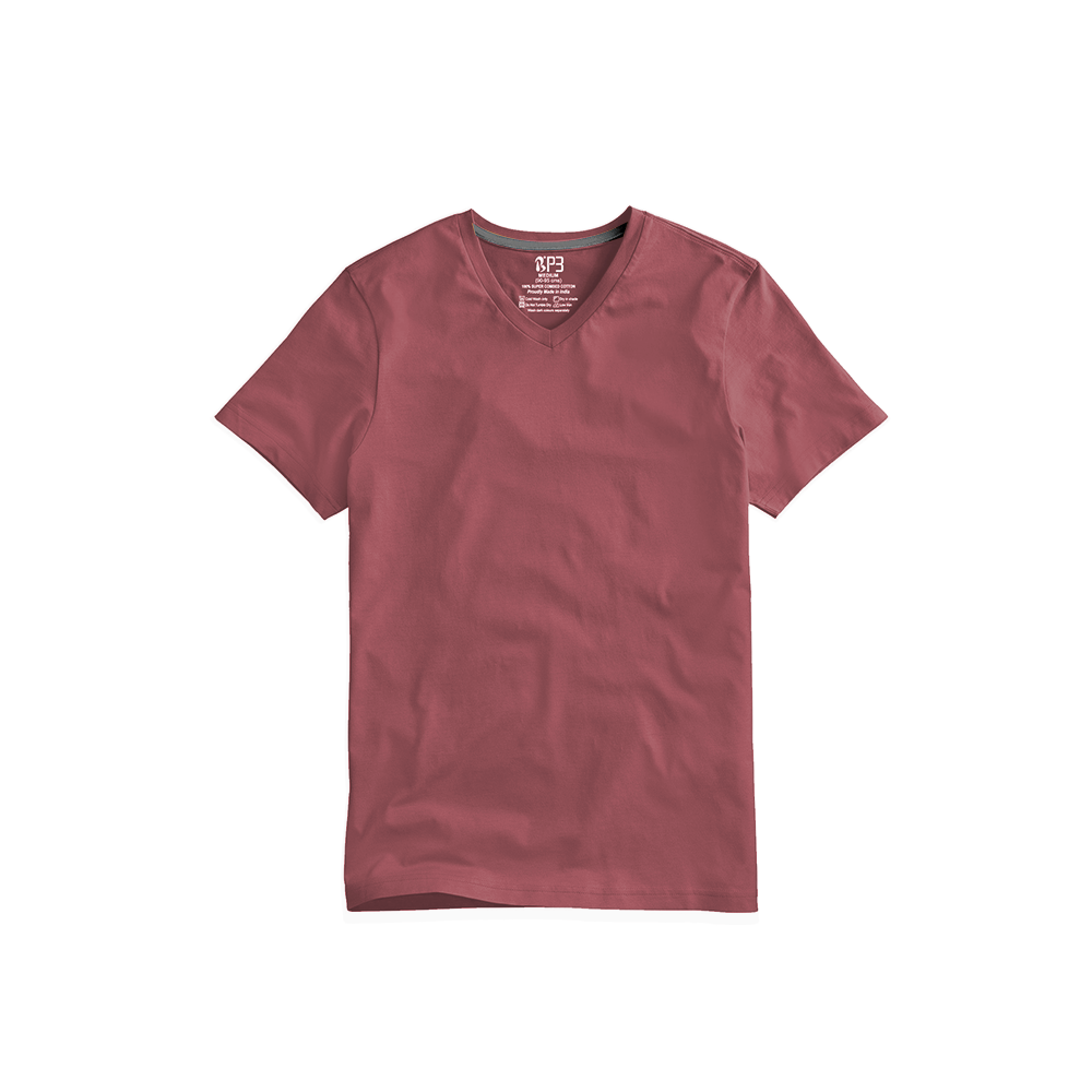 V Neck Tee V Neck T-Shirt V/HD Rust Small (80 cms - 85 cms) 