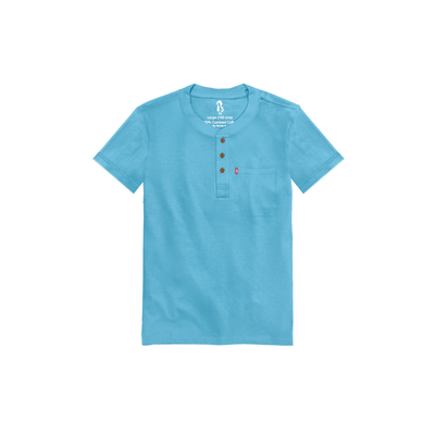 The Ribbed Henley (New) Ribbed Henleys P3 Clear Water Small 